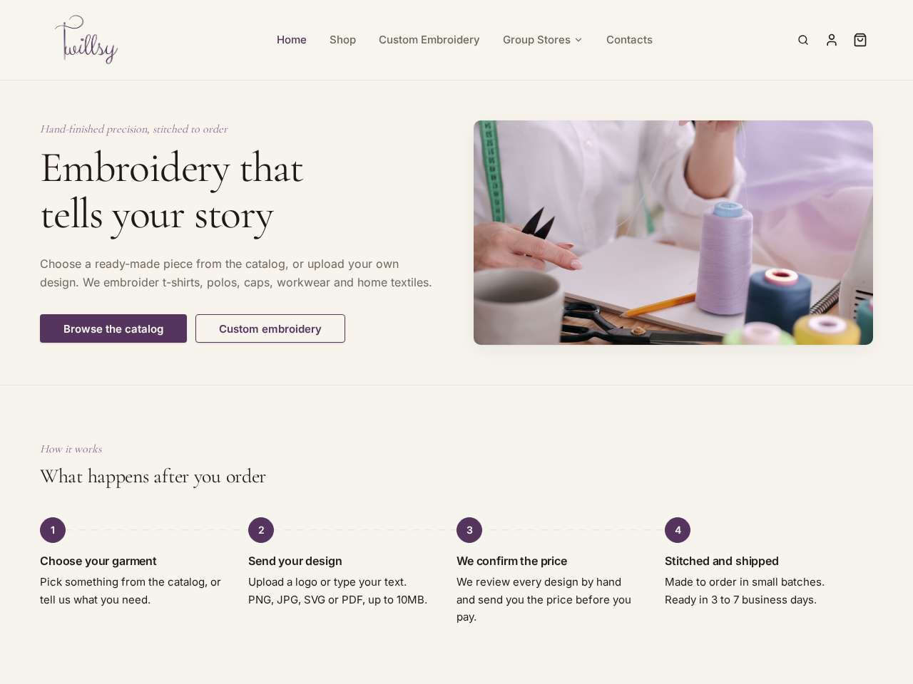 Twillsy website preview